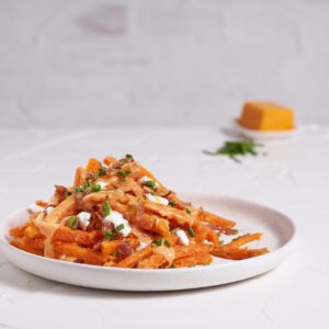 Sweet Potato cheddar bacon